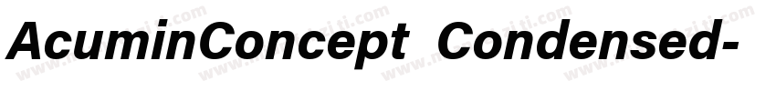 AcuminConcept Condensed字体转换